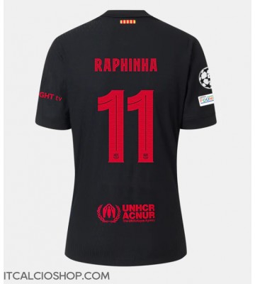 Barcelona Raphinha Belloli #11 Seconda Maglia 2024-25 Manica Corta
